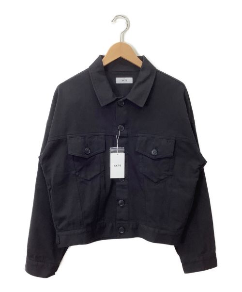 AKTE（アクテ）AKTE (アクテ) ツイルルーズジャケット ブラック サイズ:FREE 未使用品の古着・服飾アイテム