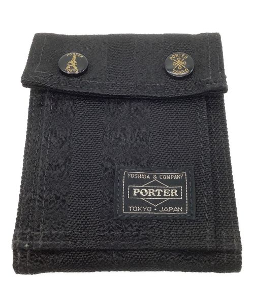 PORTER（ポーター）PORTER (ポーター) 2つ折り財布 ブラックの古着・服飾アイテム