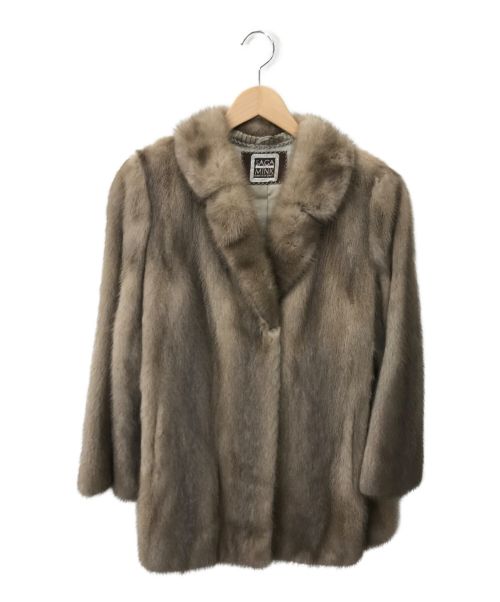 SAGA MINK（サガミンク）SAGA MINK (サガミンク) 毛皮ロングコート ブラウン サイズ:Mの古着・服飾アイテム