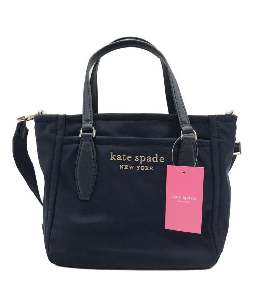 Kate Spade（ケイトスペード）Kate Spade (ケイトスペード) 2WAYバッグ ネイビーの古着・服飾アイテム