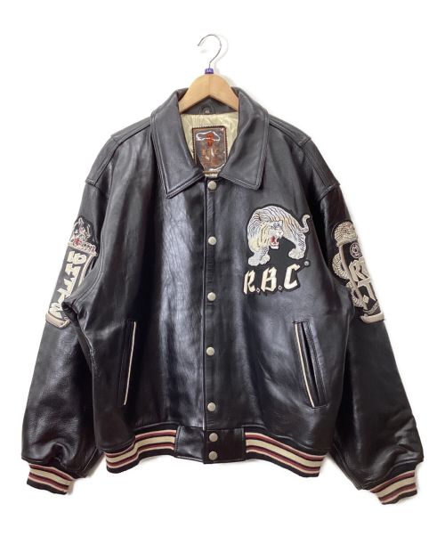 RBC（アールビーシー）RBC (アールビーシー) レザージャケット ブラック サイズ:XXLの古着・服飾アイテム