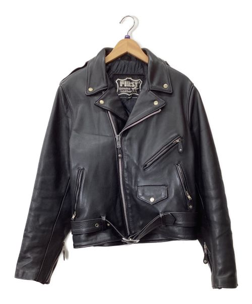 FIRST（ファースト）FIRST (ファースト) レザージャケット ブラック サイズ:38の古着・服飾アイテム