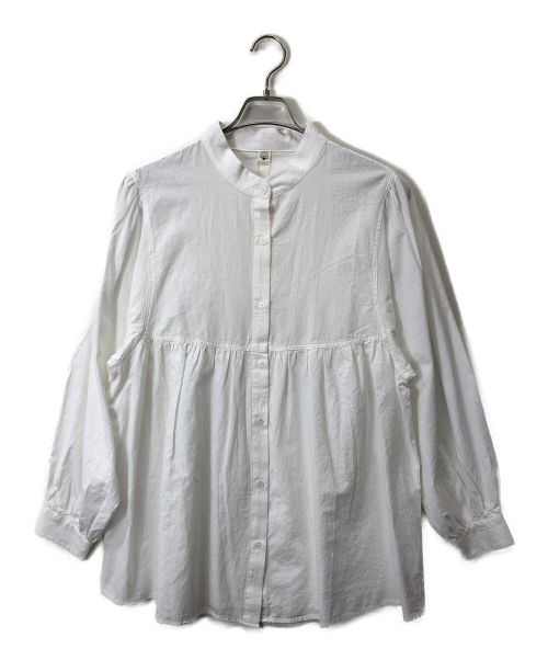 Sea Room lynn（シールームリン）Sea Room lynn (シールームリン) コットンWASHギャザーシャツ ホワイト サイズ:Ｆ 未使用品の古着・服飾アイテム