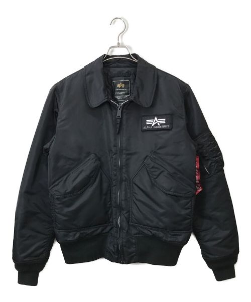 ALPHA（アルファ）ALPHA (アルファ) MA-1ジャケット ブラック サイズ:X-LARGEの古着・服飾アイテム