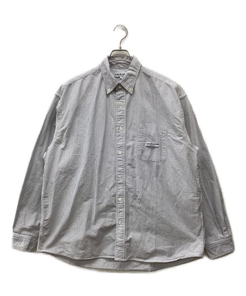 CAHLUMN（カウラム）CAHLUMN (カウラム) Magazine Pocket Oxford B.D Shirt グレー サイズ:Lの古着・服飾アイテム