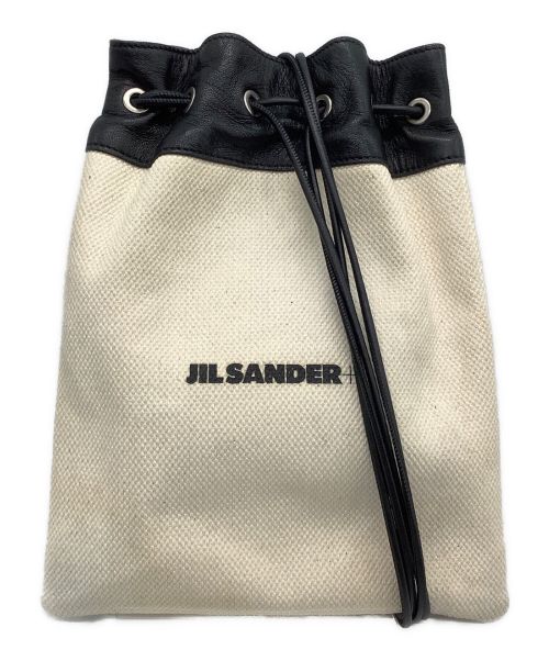 JIL SANDER（ジルサンダー）JIL SANDER (ジルサンダー) 巾着ショルダーバッグ ベージュの古着・服飾アイテム
