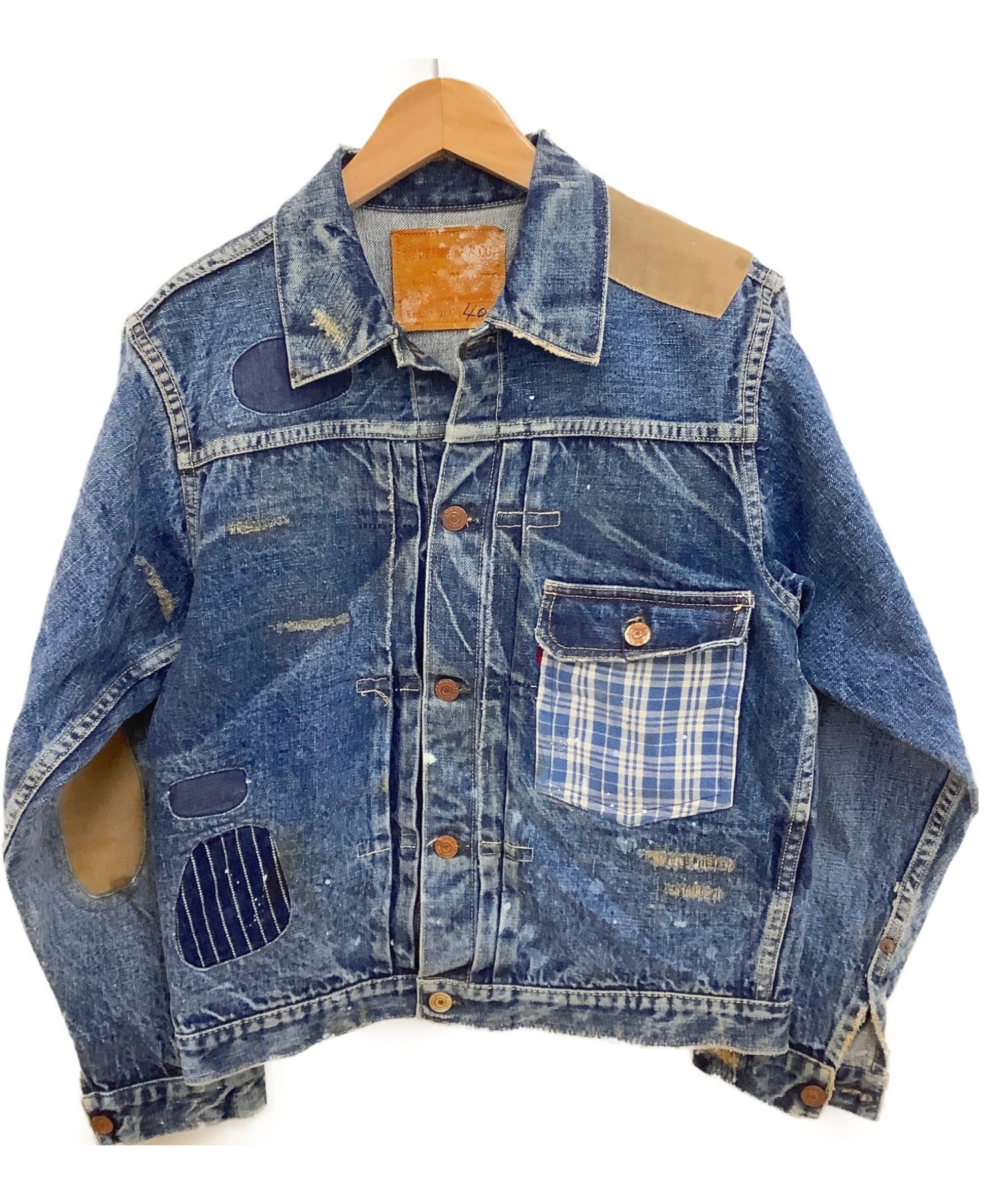 中古 古着通販 Warehouse ウェアハウス リメイクデニムジャケット 1st サイズ L ブランド 古着通販 トレファク公式 Trefac Fashion