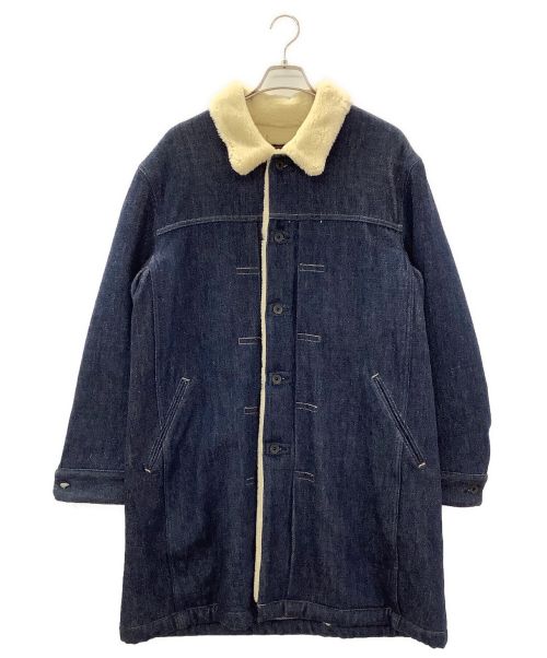 KURO（クロ）KURO (クロ) デニムボアコート インディゴ サイズ:タグ表記なしの古着・服飾アイテム
