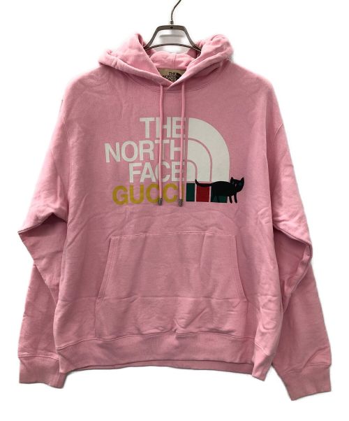 THE NORTH FACE（ザ ノース フェイス）THE NORTH FACE (ザ ノース フェイス) GUCCI (グッチ) プルオーバーパーカー ピンク サイズ:Sの古着・服飾アイテム