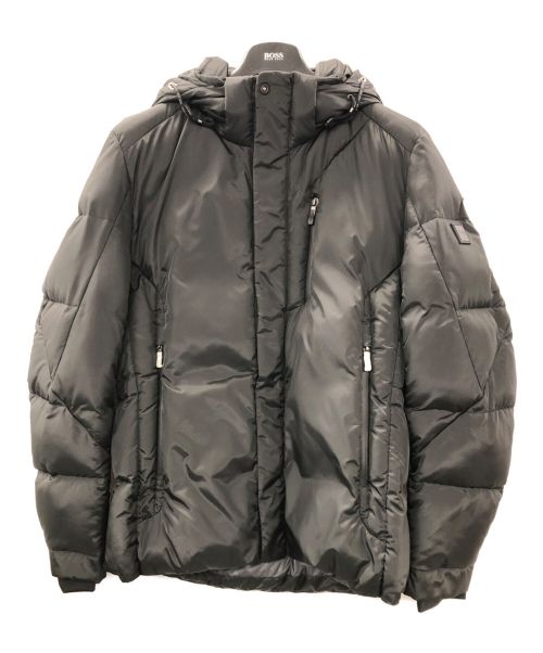 HUGO BOSS（ヒューゴ ボス）HUGO BOSS (ヒューゴ ボス) Mixed material hooded jacket ブラック サイズ:XL 未使用品の古着・服飾アイテム
