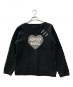 HUMAN MADEヒューマンメイド）の古着「Heart Knit Sweater」｜グレー