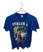FRUIT OF THE LOOMフルーツオブザルーム）の古着「イタリア代表優勝記念Tシャツ」｜ブルー