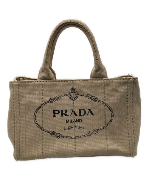 PRADA（プラダ）PRADA (プラダ) トートバッグ カナパ ベージュの古着・服飾アイテム