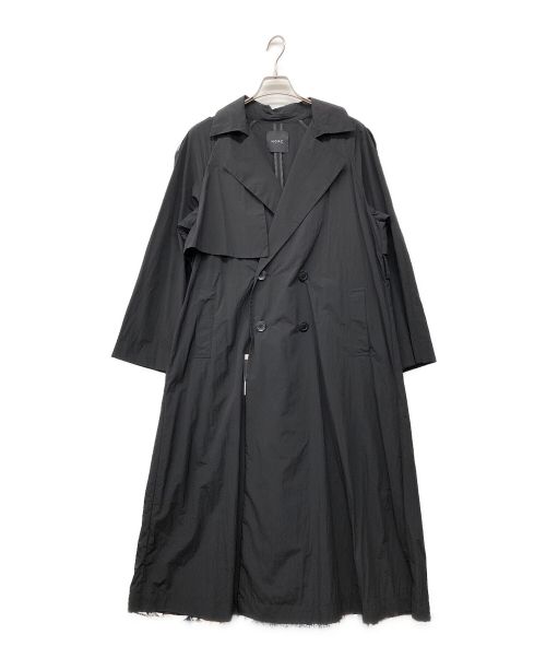 N.O.R.C（ノーク）N.O.R.C (ノーク) ナイロントレンチコート ブラック サイズ:２ 未使用品の古着・服飾アイテム