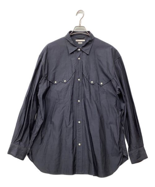 BLURHMS（ブラームス）BLURHMS (ブラームス) ウエスタンシャツ ネイビー サイズ:4の古着・服飾アイテム