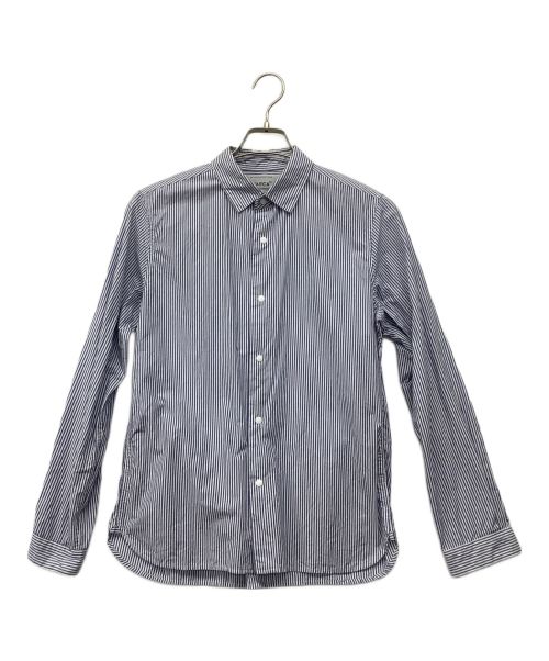 YAECA（ヤエカ）YAECA (ヤエカ) コンフォートシャツ ホワイト×ブルー サイズ:Sの古着・服飾アイテム