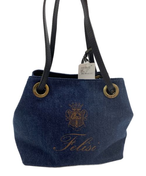 Felisi（フェリージ）Felisi (フェリージ) ハンドバッグ インディゴの古着・服飾アイテム