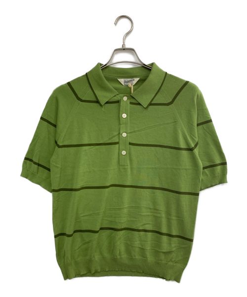 TENDERLOIN（テンダーロイン）TENDERLOIN (テンダーロイン) ニットポロシャツ グリーン サイズ:Mの古着・服飾アイテム