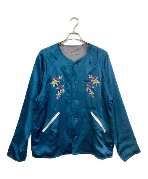 Liberaiders（リベレイダース）Liberaiders (リベレイダーズ) スーベニアジャケット ブルー×グレー サイズ:Mの古着・服飾アイテム