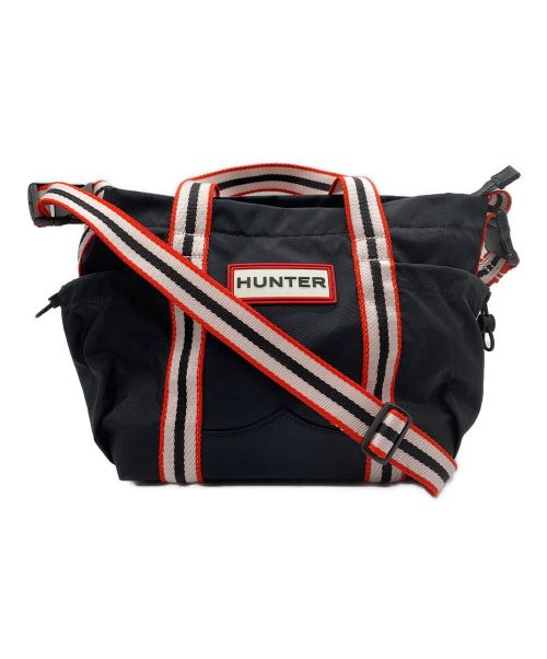 HUNTER（ハンター）HUNTER (ハンター) 2WAYバッグ ブラック×レッドの古着・服飾アイテム