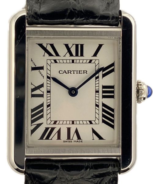 Cartier（カルティエ）Cartier (カルティエ) タンクソロSM ベージュの古着・服飾アイテム