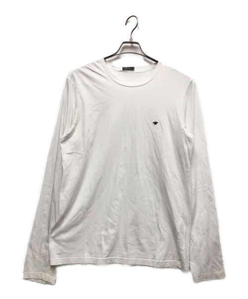 DIOR HOMME（ディオール オム）Dior Homme (ディオール オム) ミツバチ刺繍ロングTシャツ ホワイト サイズ:Mの古着・服飾アイテム