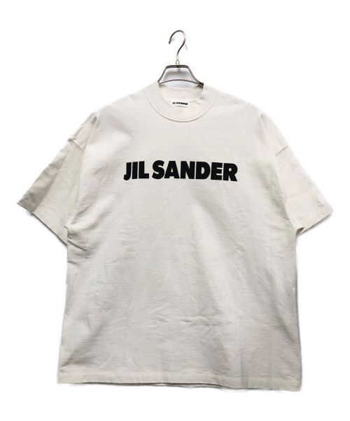 JIL SANDER（ジルサンダー）JIL SANDER (ジルサンダー) ロゴプリントTシャツ ホワイト サイズ:Sの古着・服飾アイテム