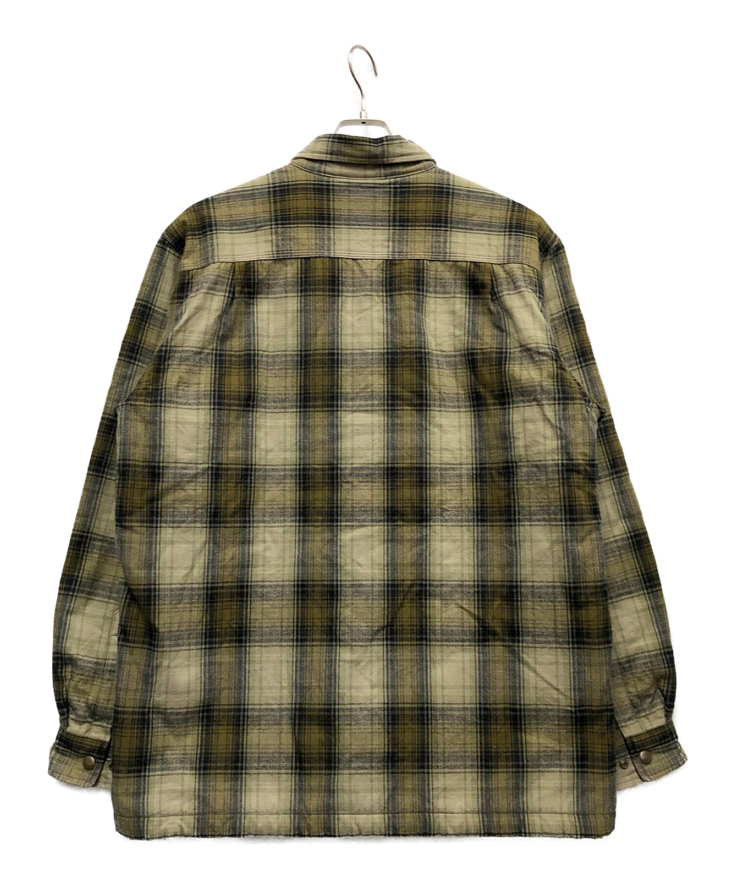 CarHartt (カーハート) フランネルシャツジャケット グリーン サイズ:L