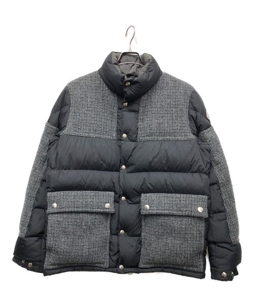 MONCLER（モンクレール）MONCLER (モンクレール) ダウンジャケット ブラック×グレー サイズ:4の古着・服飾アイテム