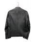 LIDnM (リドム) シングルライダースジャケット ブラック サイズ:M：7800円