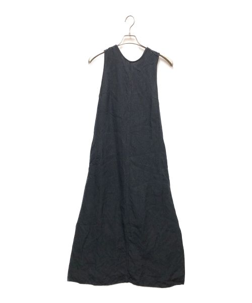 archi（アーキ）archi (アーキ) HEMP CROSS MAXI-DRESS ブラック サイズ:Ｓの古着・服飾アイテム