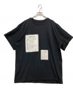 MM6 Maison Margielaエムエムシックス メゾンマルジェラ）の古着「ロゴTシャツ」｜ブラック