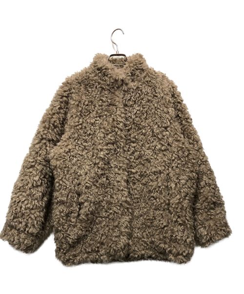 CLANE（クラネ）CLANE (クラネ) MINAMI TANAKA (ミナミ タナカ) CURL FUR SHORT COAT ブラウン サイズ:1 未使用品の古着・服飾アイテム