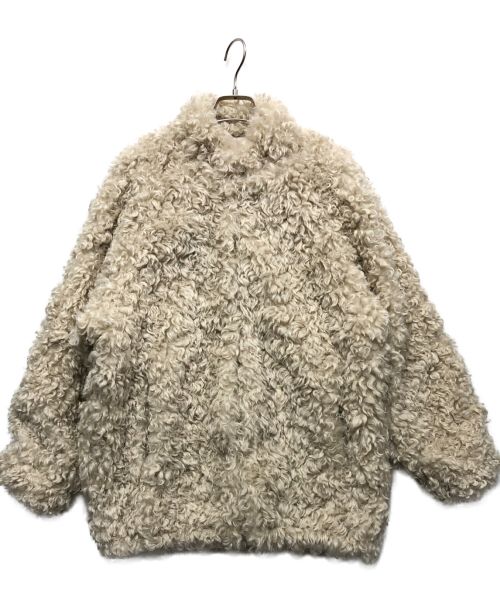 CLANE（クラネ）CLANE (クラネ) MINAMI TANAKA (ミナミ タナカ) CURL FUR SHORT COAT アイボリー サイズ:1 未使用品の古着・服飾アイテム
