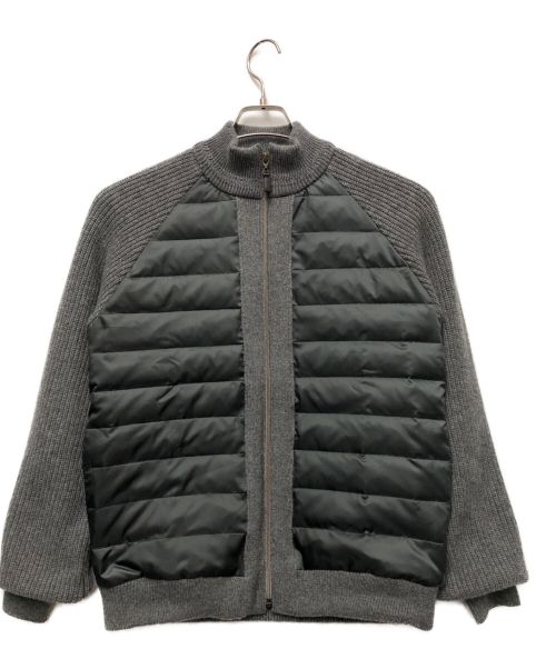 ALPHA（アルファ）ALPHA (アルファ) カシミヤニットジャケット グレー サイズ:Mの古着・服飾アイテム