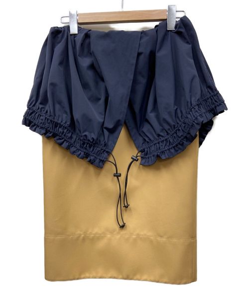 MARNI（マルニ）MARNI (マルニ) スカート ブラウン×ネイビー サイズ:38 未使用品の古着・服飾アイテム