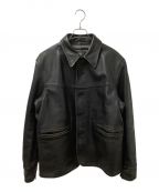 RRLダブルアールエル）の古着「Cowhide Leather Carcoat」｜ブラック