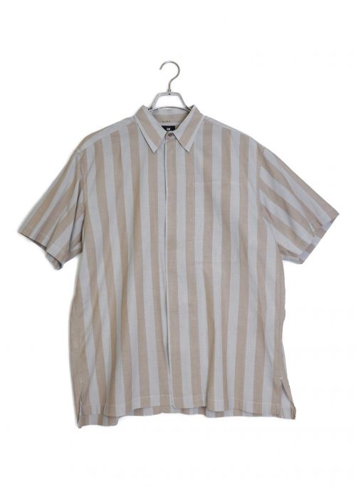 ISSEY MIYAKE（イッセイミヤケ）ISSEY MIYAKE (イッセイミヤケ) 90s半袖ドレスシャツ ブラウン サイズ:Lの古着・服飾アイテム
