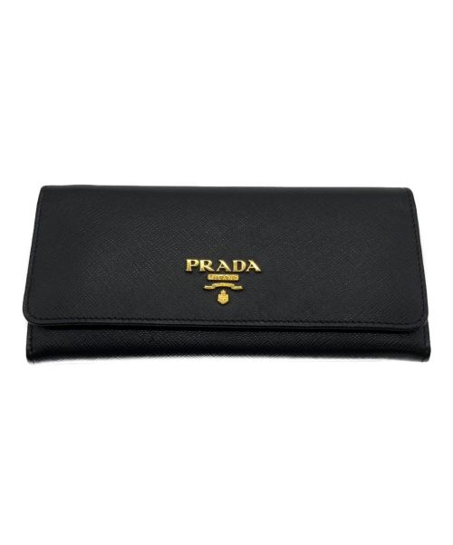 PRADA（プラダ）PRADA (プラダ) 長財布 ブラックの古着・服飾アイテム