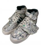 Jeremy Scott × adidas Originalsジェレミー・スコット × アディダス オリジナルス）の古着「FORUM HIGH WINGS 1.0 ”Money”」｜ベージュ×グリーン