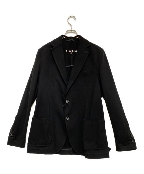 CIRCOLO 1901（チルコロ1901）CIRCOLO 1901 (チルコロ1901) ジャージージャケット ブラック サイズ:Ｍの古着・服飾アイテム