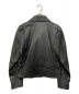 MUVEIL (ミュベール) ラムレザージャケット ブラック サイズ:SIZE M：14800円