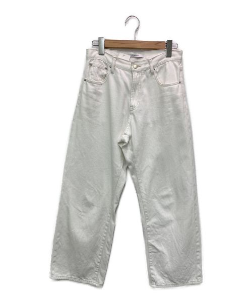 JILL STUART（ジルスチュアート）JILL STUART (ジルスチュアート) ボーイフレンドデニムパンツ」 ホワイト サイズ:Ｍの古着・服飾アイテム