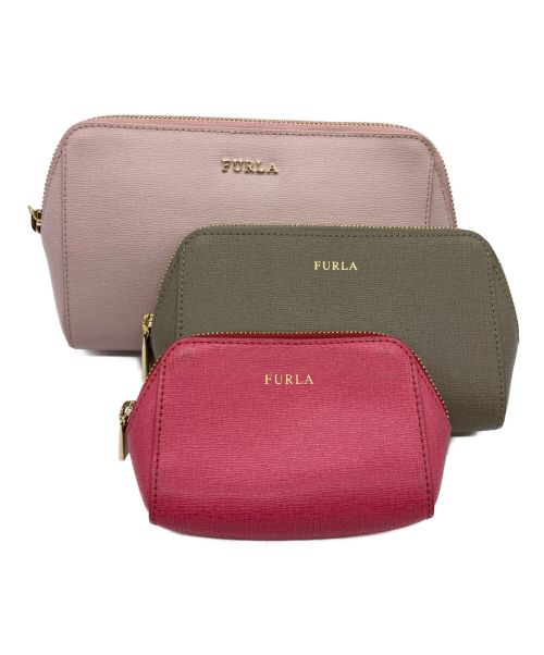 FURLA（フルラ）FURLA (フルラ) マトリョーシカポーチ ピンクの古着・服飾アイテム