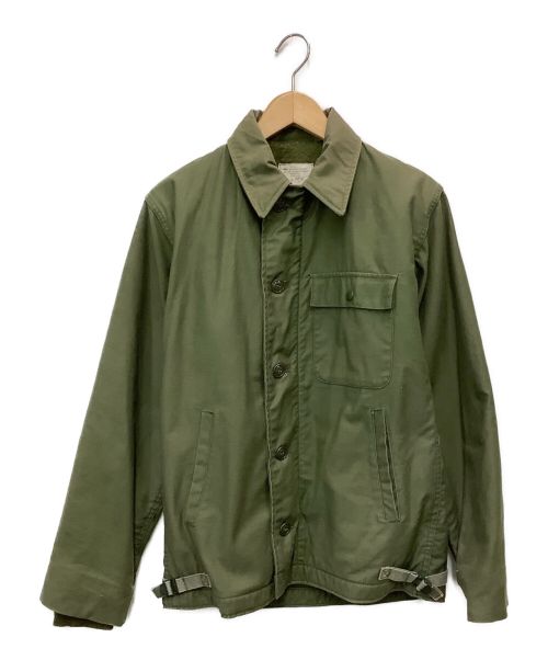 ミリタリージャケット（ミリタリージャケット）ミリタリージャケット (ミリタリージャケット) A-2 DECK JACKT オリーブ サイズ:SIZE Sの古着・服飾アイテム