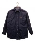 CarHarttカーハート）の古着「Canvas Shirt Jacket Flannel Lined」｜ネイビー