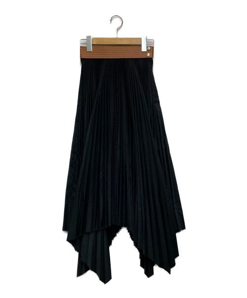 LOEWE（ロエベ）LOEWE (ロエベ) プリーツスカート ブラック×ブラウン サイズ:32の古着・服飾アイテム