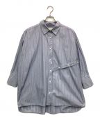 PUBLIC TOKYOパブリックトウキョウ）の古着「ストライプカラーパーツシャツ」｜ブルー