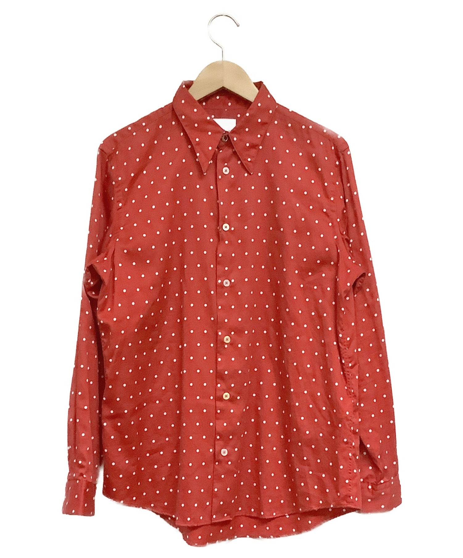 中古 古着通販 Paul Smith ポールスミス ドットシャツ レッド サイズ M ブランド 古着通販 トレファク公式 Trefac Fashion