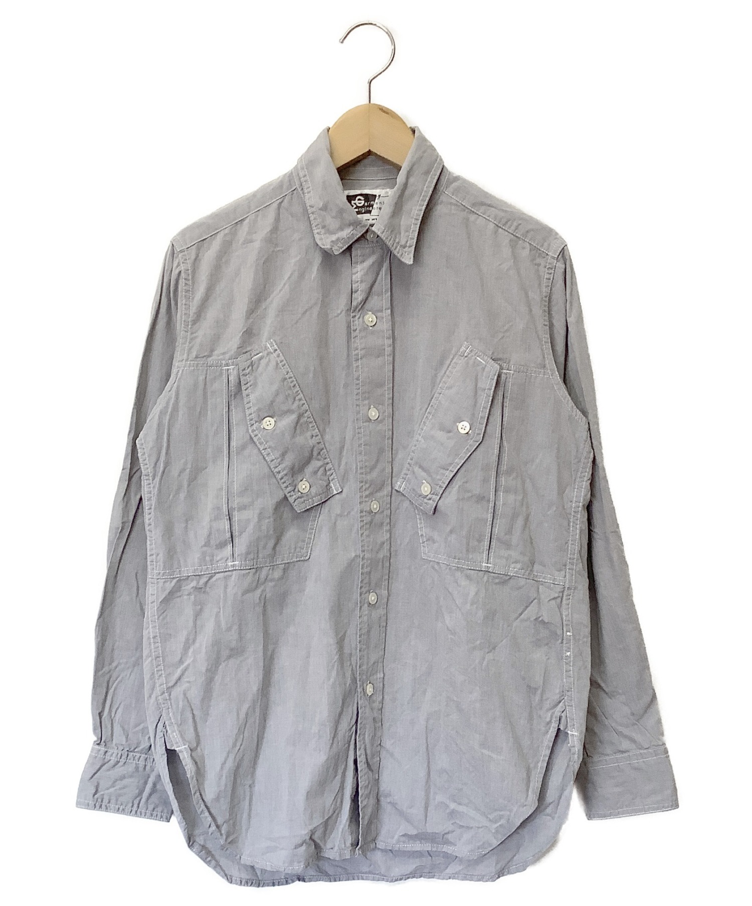 中古 古着通販 Engineered Garments エンジニアドガーメンツ ワークシャツ グレー サイズ Xs 無地 オールシーズン ブランド 古着通販 トレファク公式 Trefac Fashion